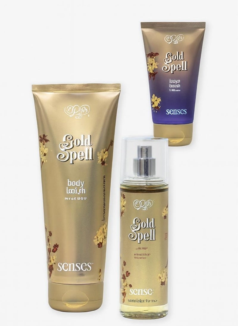 ايفا جولد سپيل معطر للجسم 240 مل + بادي لوشن 240 مل + هاند كريم